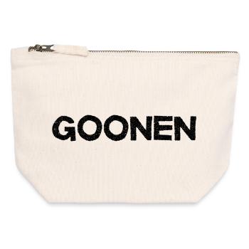 Goonen - Youth Word - Canvas Zip Pouch 12 x 13 cm - nature - Front