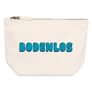 sans fond - Pochette zippée en toile 12 x 13 cm - blanc naturel - Devant