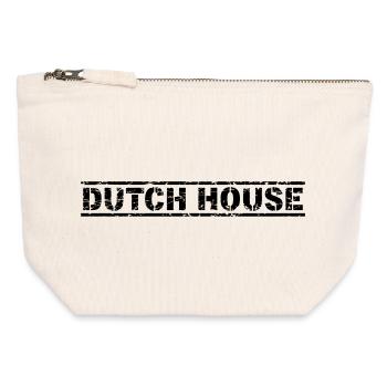 Dutch House - Canvas Reißverschluss-Täschchen (12 x 13 cm) - Naturweiß - Vorne