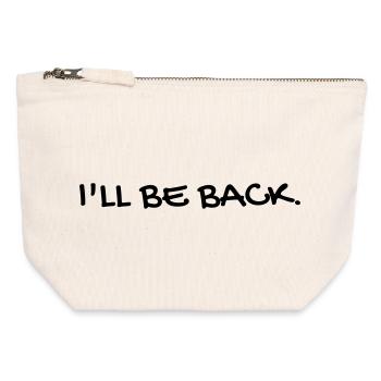 Cinema - Quotes - Film - Citations - Zitat - Humor - Canvas Zip Pouch 12 x 13 cm - nature - Front