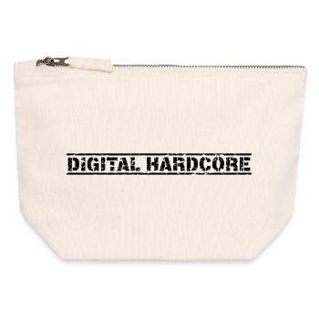 Digital Hardcore - Canvas Reißverschluss-Täschchen (12 x 13 cm) - Naturweiß - Vorne