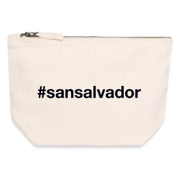 SAN SALVADOR Hashtag - Canvas Zip Pouch 12 x 13 cm - nature - Front