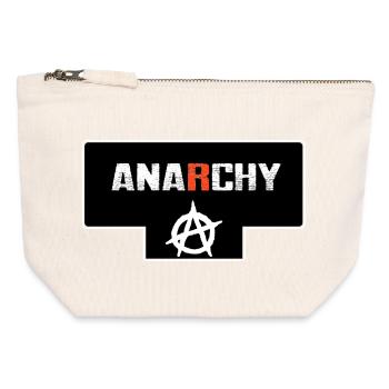 Anarchy - Canvas Zip Pouch 12 x 13 cm - nature - Front
