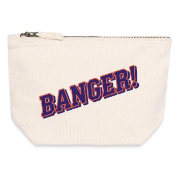 Banger ! - Humour viral de la culture Internet - Pochette zippée en toile 12 x 13 cm - blanc naturel - Devant