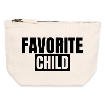 Favorite child - Canvas Zip Pouch 12 x 13 cm - nature - Front