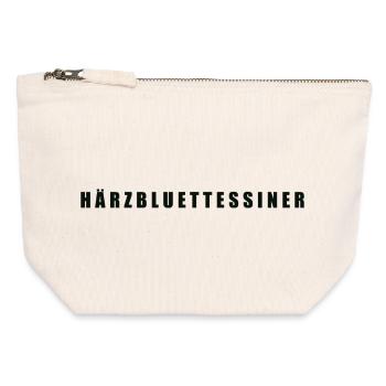Härzbluettessiner Canton Ticino Ticino - Canvas Zip Pouch 12 x 13 cm - nature - Front