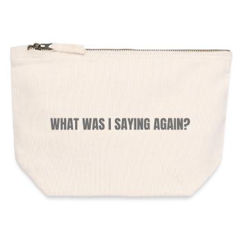 Memory - Canvas Zip Pouch 12 x 13 cm - nature - Front