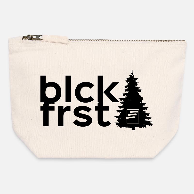 blckfrst batch - Canvas Reißverschluss-Täschchen (12 x 13 cm) - Naturweiß