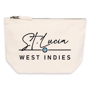 St. Lucia - West Indies - Caribbean - Canvas Zip Pouch 12 x 13 cm - nature - Front