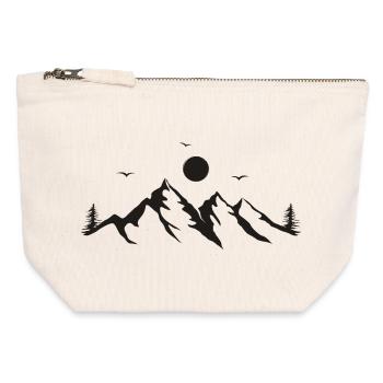 Mountains - Canvas Zip Pouch 12 x 13 cm - nature - Front