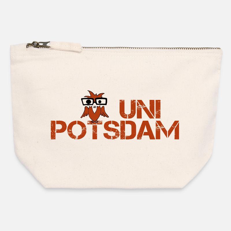 UNI POTSDAM - Canvas Reißverschluss-Täschchen (12 x 13 cm) - Naturweiß