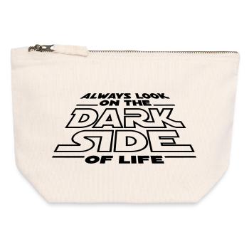 Always look on the dark side of life - Canvas Zip Pouch 12 x 13 cm - nature - Front