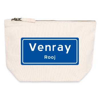 Ortsschild von Venray - Canvas Reißverschluss-Täschchen (12 x 13 cm) - Naturweiß - Vorne