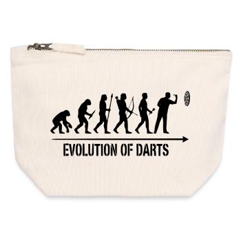 Darts Evolution Hoodie, Socken, Tasse, Top - Canvas Reißverschluss-Täschchen (12 x 13 cm) - Naturweiß - Vorne