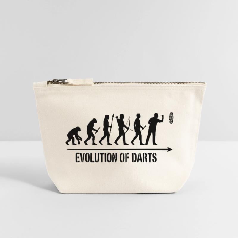 Sweat à capuche, chaussettes, mug et haut Darts Evolution Pochette zippée en toile 12 x 13 cm