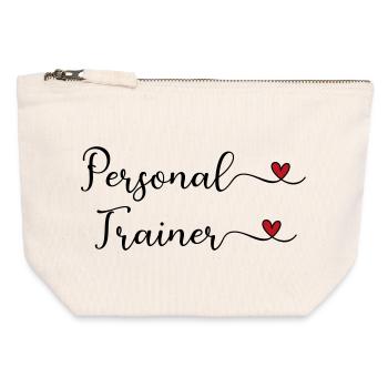 Personal Trainer - Canvas Zip Pouch 12 x 13 cm - nature - Front