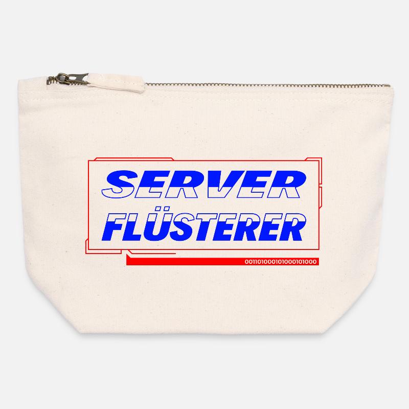 Server Whisperer - Canvas Zip Pouch 12 x 13 cm - nature