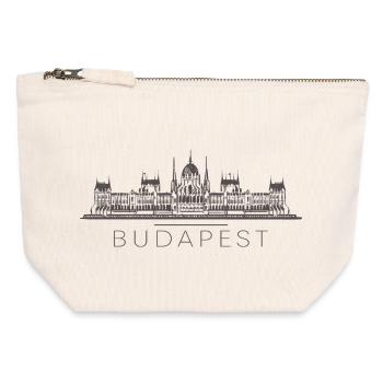 Budapest Ungarn - Canvas Reißverschluss-Täschchen (12 x 13 cm) - Naturweiß - Vorne