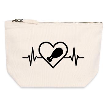 Roast Chicken Heart Kitchen Gourmet - Canvas Zip Pouch 12 x 13 cm - nature - Front