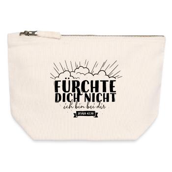 Fear not - Canvas Zip Pouch 12 x 13 cm - nature - Front