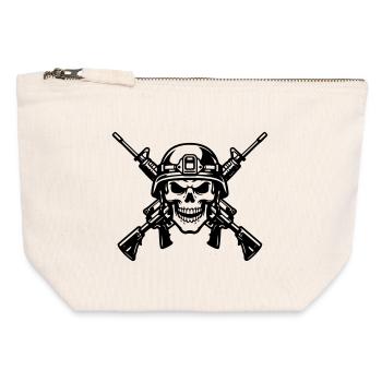 War - Canvas Zip Pouch 12 x 13 cm - nature - Front