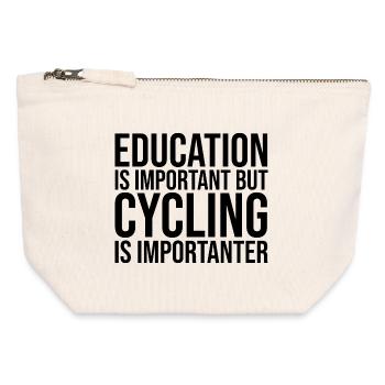 Cycling - Canvas Zip Pouch 12 x 13 cm - nature - Front