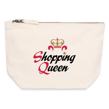 shopping_queen - Canvas Zip Pouch 12 x 13 cm - nature - Front