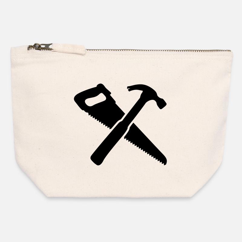 mechanic - Canvas Zip Pouch 12 x 13 cm - nature
