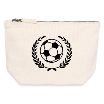 Winner football - Canvas Zip Pouch 12 x 13 cm - nature - Front