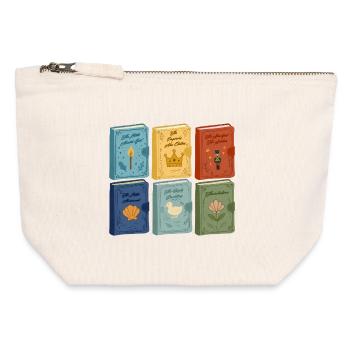 Fairy tale covers - Canvas Zip Pouch 12 x 13 cm - nature - Front