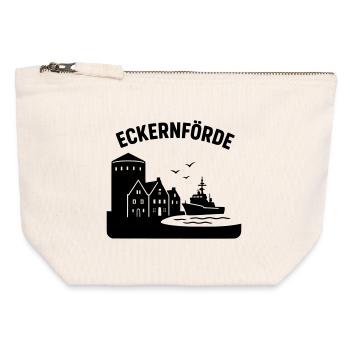 eckernförde schleswig holstein - Canvas Reißverschluss-Täschchen (12 x 13 cm) - Naturweiß - Vorne