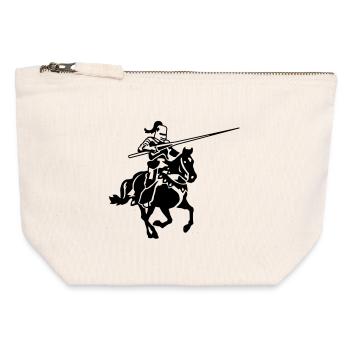 Ritter - Canvas Reißverschluss-Täschchen (12 x 13 cm) - Naturweiß - Vorne