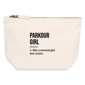 Parkour - Canvas Zip Pouch 12 x 13 cm - nature - Front