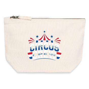 Circus Crew Funny Children's Circus - Canvas Zip Pouch 12 x 13 cm - nature - Front