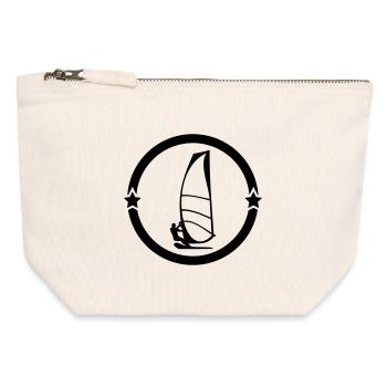 Windsurf Windsurfing Windsurfen Planche à voile - Canvas Zip Pouch 12 x 13 cm - nature - Front