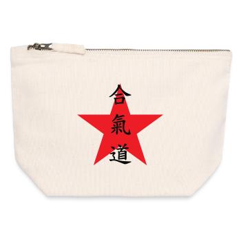 Aikido - Martial Art - Aikido - Canvas Zip Pouch 12 x 13 cm - nature - Front
