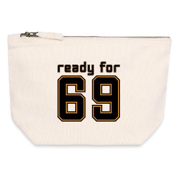 Ready for 69 jersey - Canvas Zip Pouch 12 x 13 cm - nature - Front