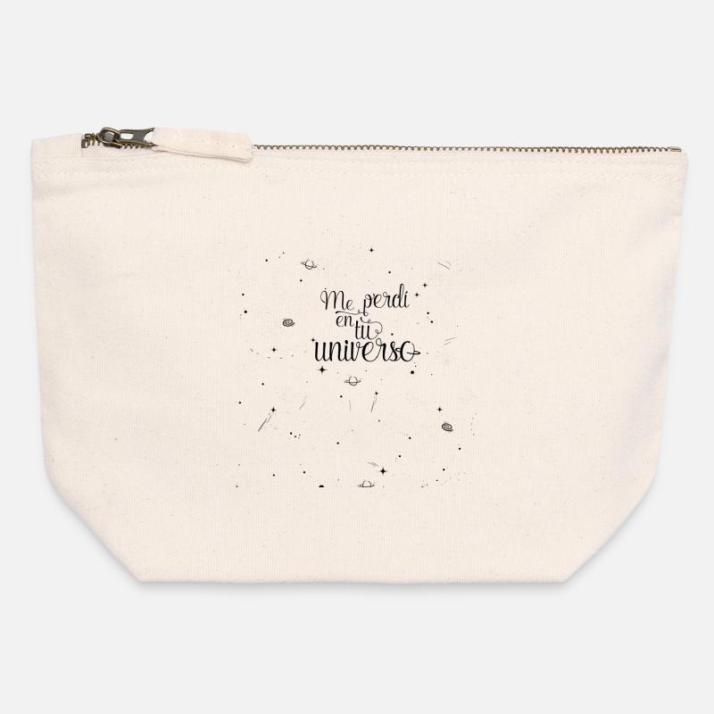 universe - Canvas Zip Pouch 12 x 13 cm - nature