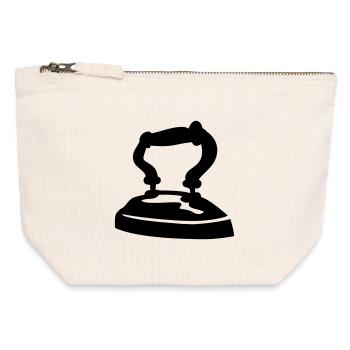 schneider handwerker buegeleisen - Canvas Reißverschluss-Täschchen (12 x 13 cm) - Naturweiß - Vorne
