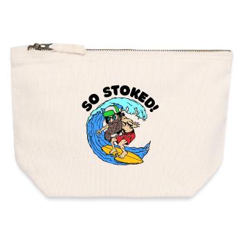 Beard Beard Wearer Beard Hairstyle Statement Beard Hair - Canvas Zip Pouch 12 x 13 cm - nature - Front