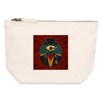 Conspiracy 02 - Canvas Zip Pouch 12 x 13 cm - nature - Front
