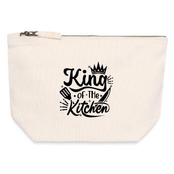 King of the Kitchen - Canvas Zip Pouch 12 x 13 cm - nature - Front