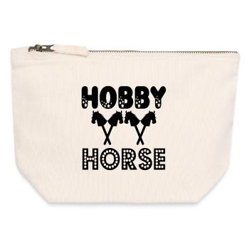 STECKENPFERDE - HOBBY HORSE - Canvas Reißverschluss-Täschchen (12 x 13 cm) - Naturweiß - Vorne