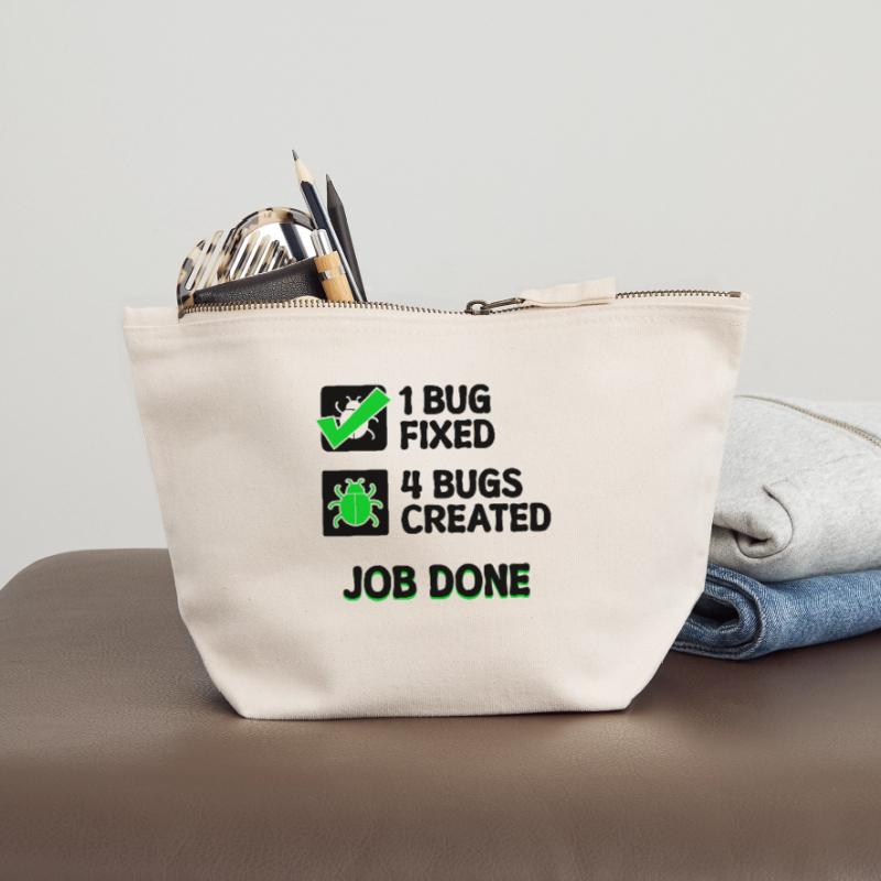 Programmierer Developer Bugfixing Bugs Skripting Canvas Reißverschluss-Täschchen (12 x 13 cm)