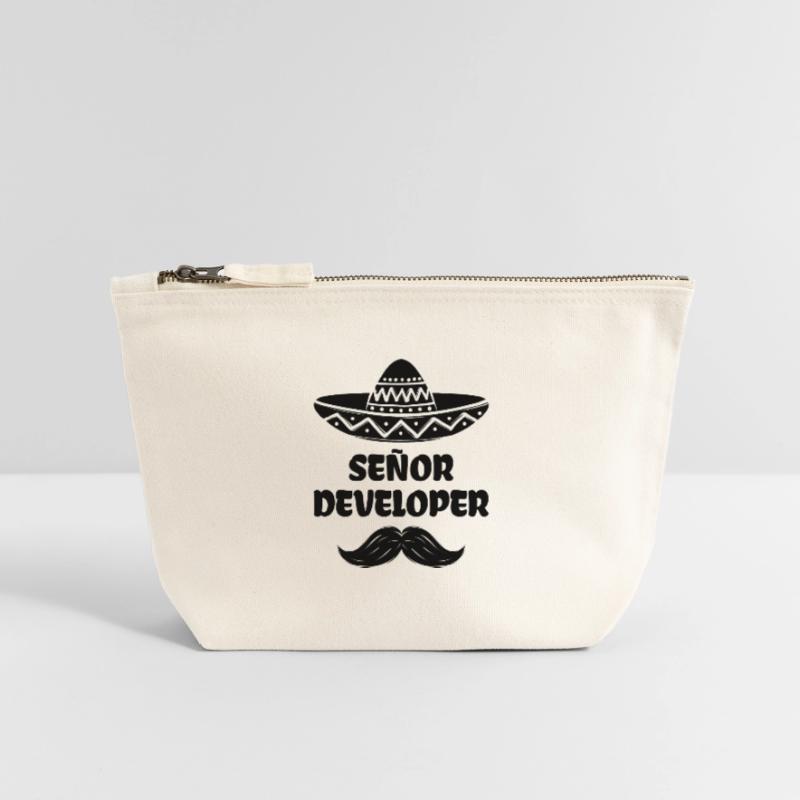 Developer Statement Skripting Dev Computerfreak Canvas Reißverschluss-Täschchen (12 x 13 cm)