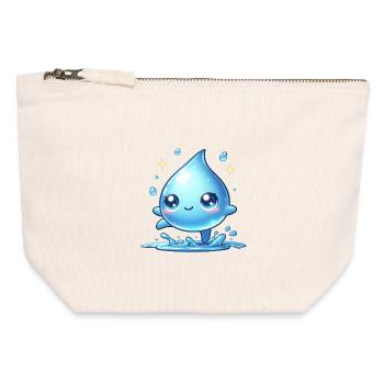 Water - Canvas Zip Pouch 12 x 13 cm - nature - Front