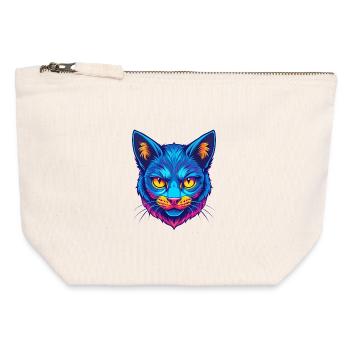 Australische Nebelkatze Rasse Karikatur Kawaii Tier Pe - Canvas Reißverschluss-Täschchen (12 x 13 cm) - Naturweiß - Vorne