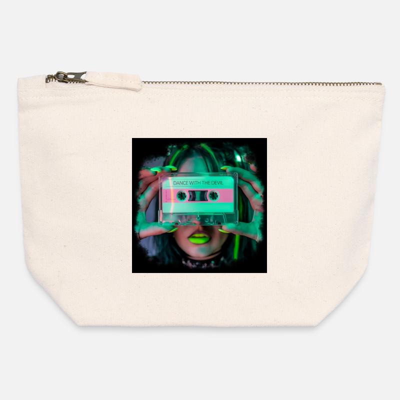 Dance with the Devil - Canvas Zip Pouch 12 x 13 cm - nature