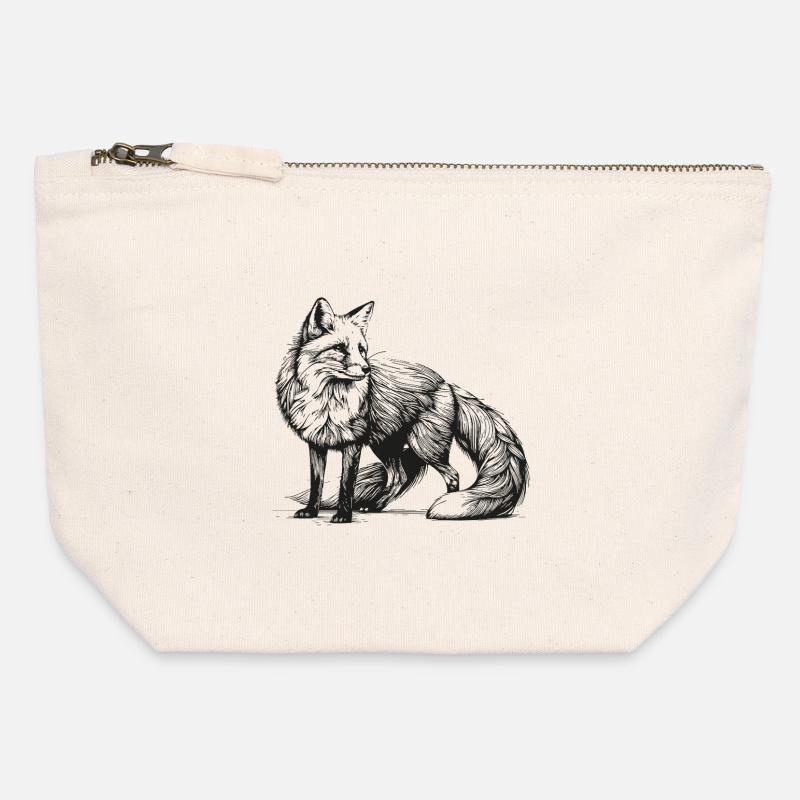 Fox – Ranger - Canvas Zip Pouch 12 x 13 cm - nature