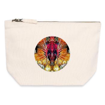Nature sea creatures - Canvas Zip Pouch 12 x 13 cm - nature - Front